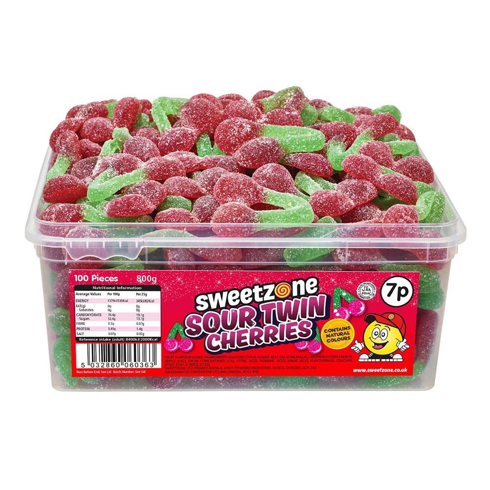 Sweetzone Sour Twin Cherries Tub