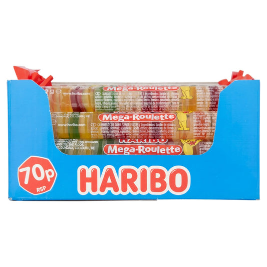 Haribo Mega Roulette Rolls Bulk Box