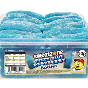 Sweetzone Giant Fizzy Blue Raspberry Bottles