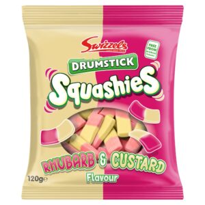 Swizzels Drumstick Squashies Rhubarb Custard Flavour Bag 120G