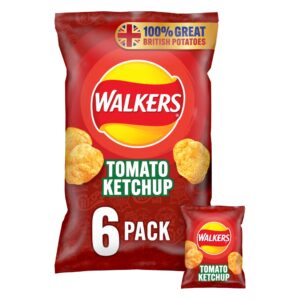 Walkers Tomato Ketchup Crisps 6 Pack