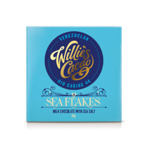 Willie S Cacao Sea Flakes Milk Chocolate Bar